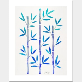 Indigo Bamboo Posters and Art